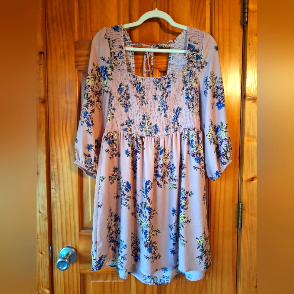 Exhilaration Floral Dress Large